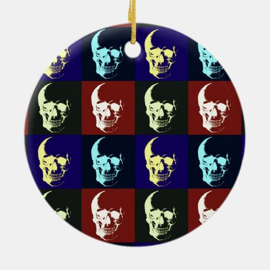 Pop Art Skull Ornamenten (Achterkant)
