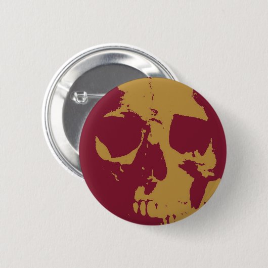 Pop Art Skull Ronde Button 5,7 Cm (Voorkant /achterkant)