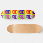 Pop Art Skull Skateboard (Horizontaal)