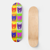 Pop Art Skull Skateboard (Voorkant)