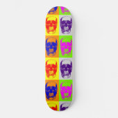 Pop Art Skull Skateboard (Voorkant)