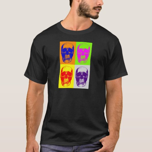 Pop Art Skull T-shirt (Voorkant)
