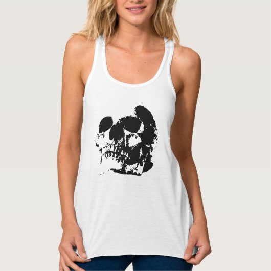 Pop Art Skull Tanktop (Voorkant)
