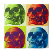 Pop Art Skull Tegeltje (Voorkant)