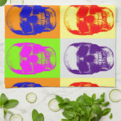Pop Art Skull Theedoek (Gevouwen)