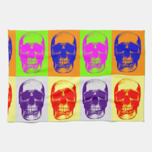 Pop Art Skull Theedoek