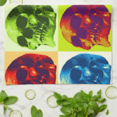 Pop Art Skull Theedoek (Gevouwen)