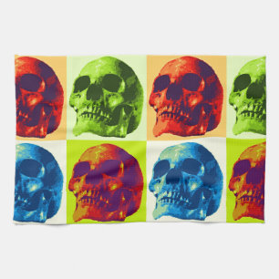 Pop Art Skull Theedoek
