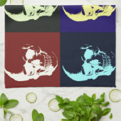 Pop Art Skull Theedoek (Gevouwen)