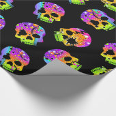 POP ART SKULLS WRAPPING PAPIER (Hoek)