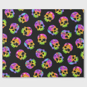 POP ART SKULLS WRAPPING PAPIER (Vlak)