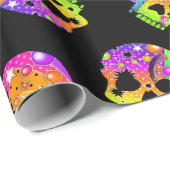 POP ART SKULLS WRAPPING PAPIER (Rol Hoek)
