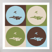 Pop Art Skydiving Poster (Voorkant)