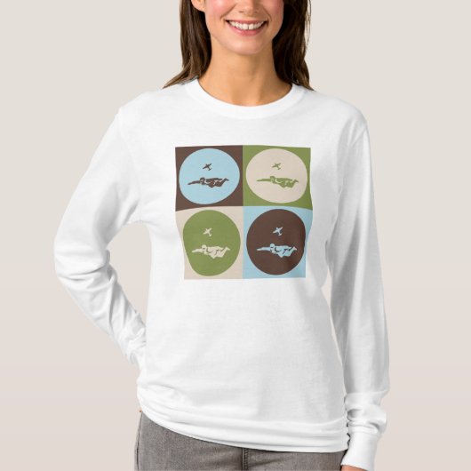 Pop Art Skydiving T-shirt (Voorkant)