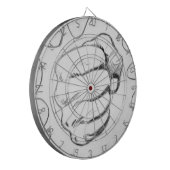 Pop Art Smash Punch potlood schets Dartbord (Voorkant Links)