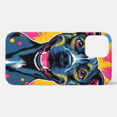 Pop Art Smile – De kracht van een gelukkige hond Case-Mate iPhone Case (Achterkant (horizontaal))