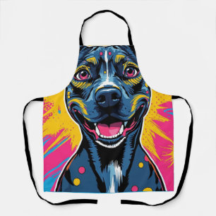 Pop Art Smile – De kracht van een gelukkige hond Schort