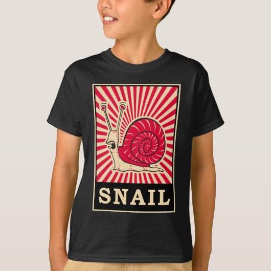 Pop Art Snail T-shirt (Voorkant)