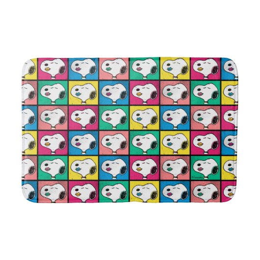 Pop Art Snoopy Lips | Mod for You Pattern Badmat (Voorkant)