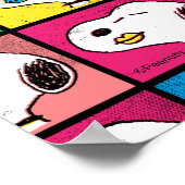 Pop Art Snoopy Lips | Mod Voor Jou Patroon Poster (Hoek)