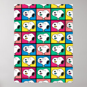 Pop Art Snoopy Lips   Mod Voor Jou Patroon Poster