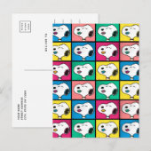 Pop Art Snoopy Lips | Voorbeeld voor uzelf Briefkaart (Voorkant / Achterkant)