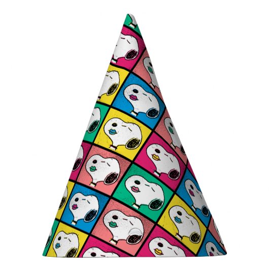 Pop Art Snoopy Lips | Voorbeeld voor uzelf Feesthoedjes (Rechts)