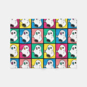 Pop Art Snoopy Lips | Voorbeeld voor uzelf Fleece Deken (Voorkant (Horizontaal))