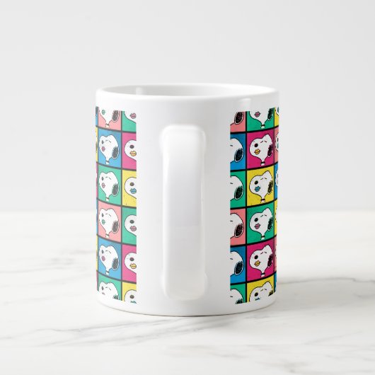 Pop Art Snoopy Lips | Voorbeeld voor uzelf Grote Koffiekop (Achterkant)
