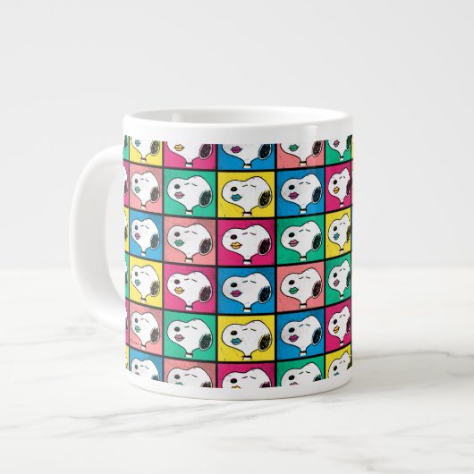 Pop Art Snoopy Lips | Voorbeeld voor uzelf Grote Koffiekop (Links)