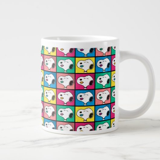 Pop Art Snoopy Lips | Voorbeeld voor uzelf Grote Koffiekop (Rechts)
