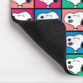 Pop Art Snoopy Lips | Voorbeeld voor uzelf Muismat (Hoek)