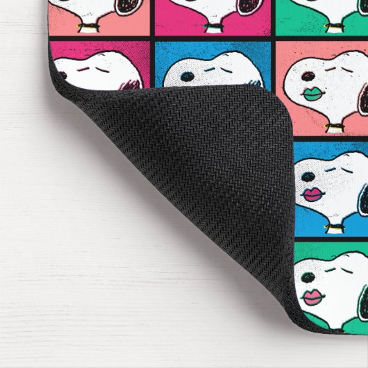 Pop Art Snoopy Lips | Voorbeeld voor uzelf Muismat (Hoek)
