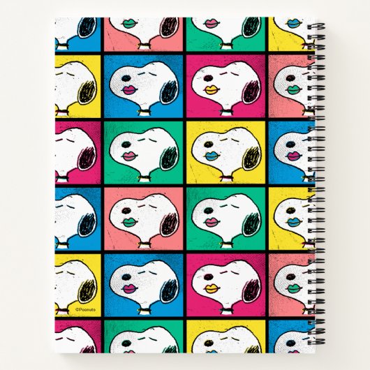 Pop Art Snoopy Lips | Voorbeeld voor uzelf Notitieboek (Achterkant)