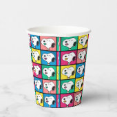 Pop Art Snoopy Lips | Voorbeeld voor uzelf Papieren Bekers (Rechts)