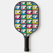 Pop Art Snoopy Lips | Voorbeeld voor uzelf Pickleball Paddle (Voorkant)