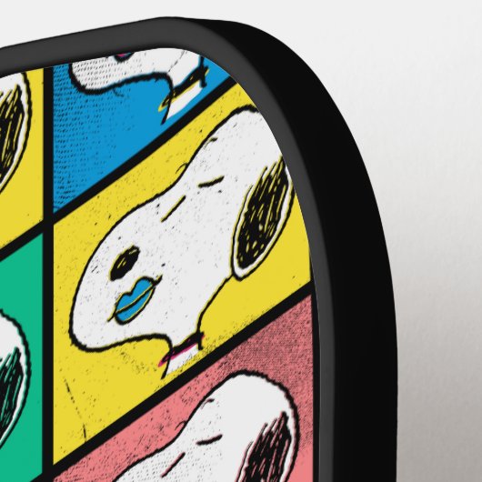 Pop Art Snoopy Lips | Voorbeeld voor uzelf Pickleball Paddle (Links Detail)