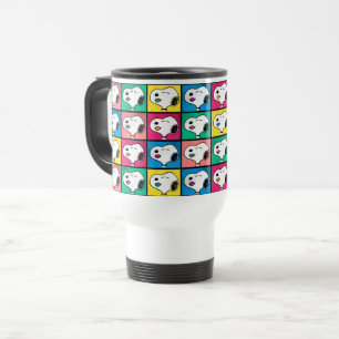 Pop Art Snoopy Lips   Voorbeeld voor uzelf Reisbeker