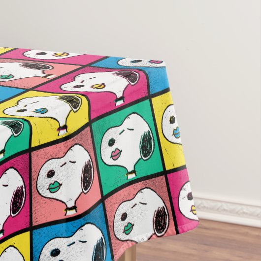 Pop Art Snoopy Lips | Voorbeeld voor uzelf Tafelkleed (Voorbeeld)