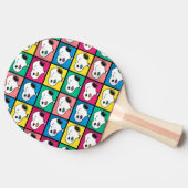 Pop Art Snoopy Lips | Voorbeeld voor uzelf Tafeltennisbatje (Zijkant)