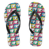 Pop Art Snoopy Lips | Voorbeeld voor uzelf Teenslippers (Voetbed)