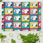 Pop Art Snoopy Lips | Voorbeeld voor uzelf Theedoek (Gevouwen)