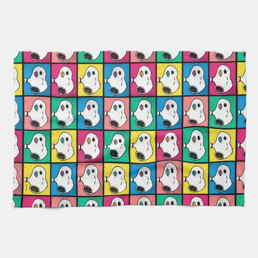 Pop Art Snoopy Lips | Voorbeeld voor uzelf Theedoek (Horizontaal)