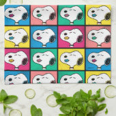 Pop Art Snoopy Lips | Voorbeeld voor uzelf Theedoek (Gevouwen)