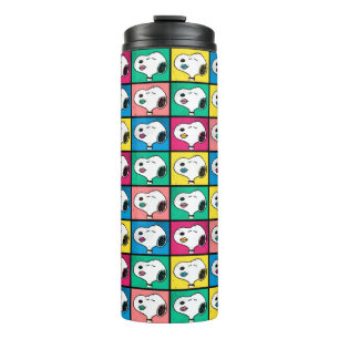 Pop Art Snoopy Lips   Voorbeeld voor uzelf Thermosbeker