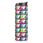 Pop Art Snoopy Lips | Voorbeeld voor uzelf Thermosbeker (Gedraaid links)
