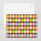 Pop Art Snow Kat Briefkaart (Voorkant / Achterkant)