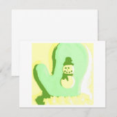 Pop Art Snowman Mitten (Voorkant / Achterkant)