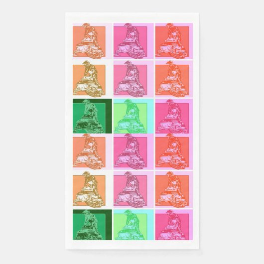 Pop Art Snowmobiler Servet (Voorkant)