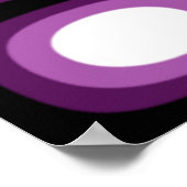 Pop Art Soft Violet Blobbes Poster (Hoek)